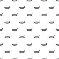 Frying pan pattern, cartoon style vector