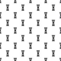 Ethnic drum pattern, simple style vector