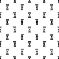 Ethnic drum pattern, simple style vector