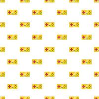 Joystick pattern, cartoon style vector