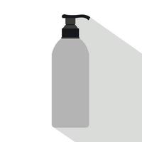 Cosmetic bottle icon, flat style vector