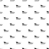 Sled pattern, simple style vector