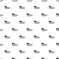 Sled pattern, simple style vector