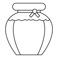 Honey icon, outline style vector