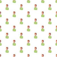 Support phone operator pattern, cartoon style vector