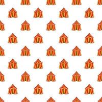 Circus tent pattern, cartoon style vector