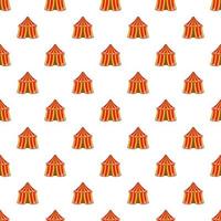 Circus tent pattern, cartoon style vector