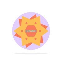 Star Branding Brand Logo Shape Abstract Circle Background Flat color Icon vector