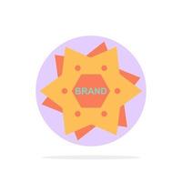 Star Branding Brand Logo Shape Abstract Circle Background Flat color Icon vector