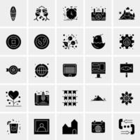 25 iconos de negocios universales vector ilustración de icono creativo para usar en proyectos relacionados con la web y dispositivos móviles