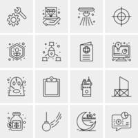 16 Universal Business Icons Vector Creative Icon Illustration to use in web and Mobile Related project