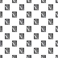 Paper and pencil pattern, simple style vector