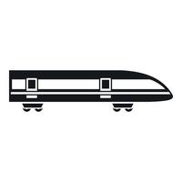 Modern high speed train icon, simple style vector