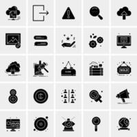 25 iconos de negocios universales vector ilustración de icono creativo para usar en proyectos relacionados con la web y dispositivos móviles