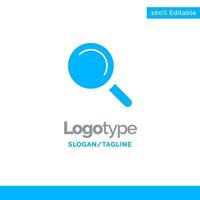 Find Search View Blue Solid Logo Template Place for Tagline vector