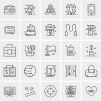 25 Universal Business Icons Vector Creative Icon Illustration to use in web and Mobile Related project