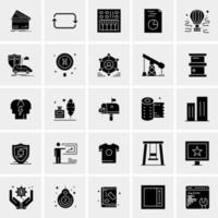 25 iconos de negocios universales vector ilustración de icono creativo para usar en proyectos relacionados con la web y dispositivos móviles