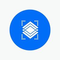 Layers Object Layer Server white glyph icon vector