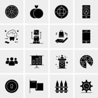 16 Universal Business Icons Vector Creative Icon Illustration to use in web and Mobile Related project