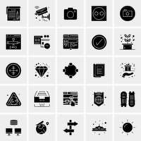 25 iconos de negocios universales vector ilustración de icono creativo para usar en proyectos relacionados con la web y dispositivos móviles