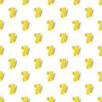 Scroll paper and feather pattern, cartoon style vector