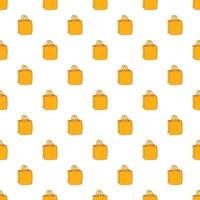 Bag with handles pattern, cartoon style vector