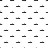 Military navy ship pattern, simple style vector