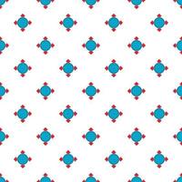 Planet and pointers pattern, cartoon style vector