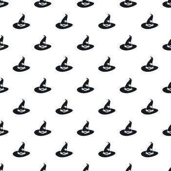 Witch hat pattern, simple style vector