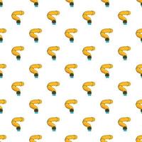 Waterslide in pool pattern, cartoon style vector