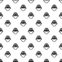 Helmet with goggles pattern, simple style vector