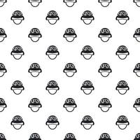 Helmet with goggles pattern, simple style vector