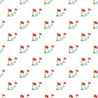 Two flags pattern, cartoon style vector