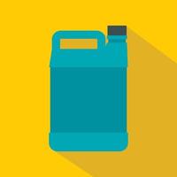 Jerrycan icon, flat style vector