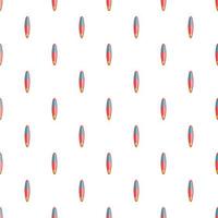 Surfboard pattern, cartoon style vector