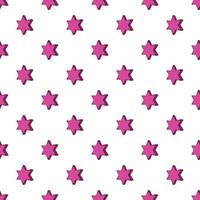 Geometric shape of six pointed star pattern vector