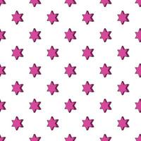 Geometric shape of six pointed star pattern vector