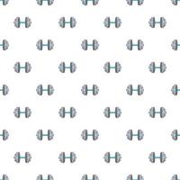 Dumbbell pattern, cartoon style vector