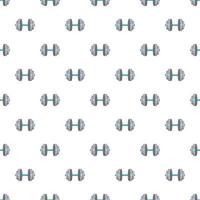 Dumbbell pattern, cartoon style vector