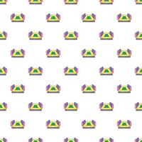 Rectangular football stadium pattern vector