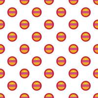 Round label pattern, cartoon style vector