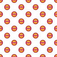 Round label pattern, cartoon style vector