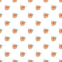 Fertilization of egg pattern, cartoon style vector