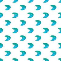 Water wave pattern, cartoon style vector