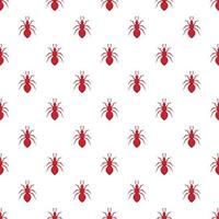 Ant pattern, cartoon style vector