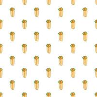 Shawarma, pattern, cartoon style vector