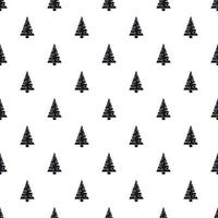 Christmas tree pattern, simple style vector