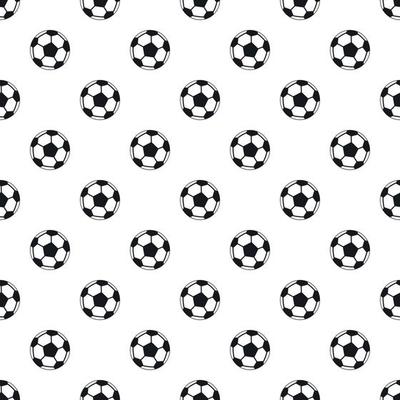 Soccer ball pattern, simple style