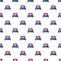 Bed pattern, cartoon style vector