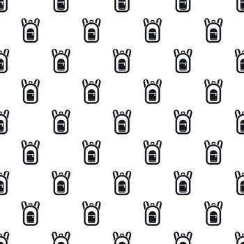 Backpack pattern, simple style vector